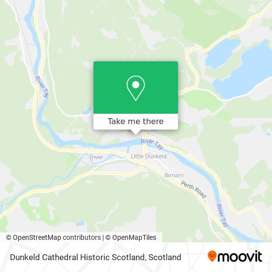 Dunkeld Cathedral Historic Scotland map