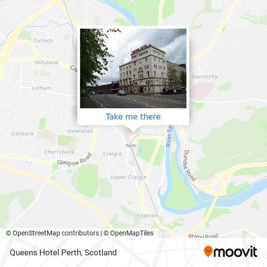 Queens Hotel Perth map