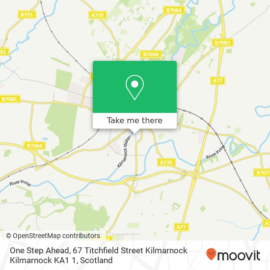 One Step Ahead, 67 Titchfield Street Kilmarnock Kilmarnock KA1 1 map