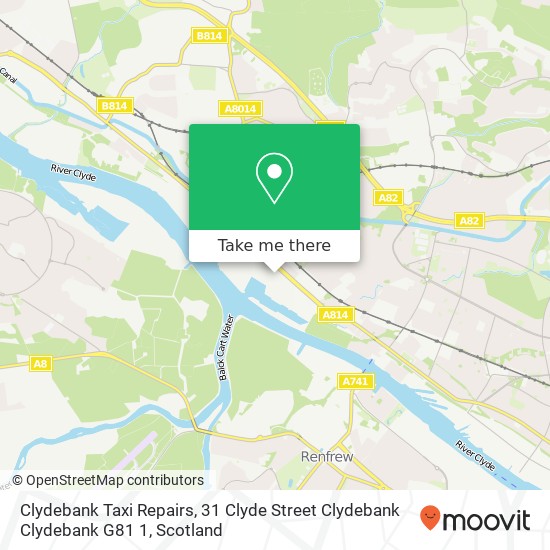 Clydebank Taxi Repairs, 31 Clyde Street Clydebank Clydebank G81 1 map