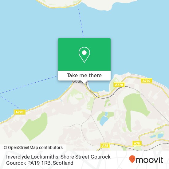 Inverclyde Locksmiths, Shore Street Gourock Gourock PA19 1RB map