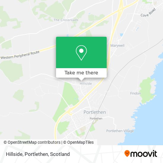 Hillside, Portlethen map