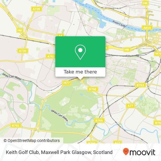Keith Golf Club, Maxwell Park Glasgow map