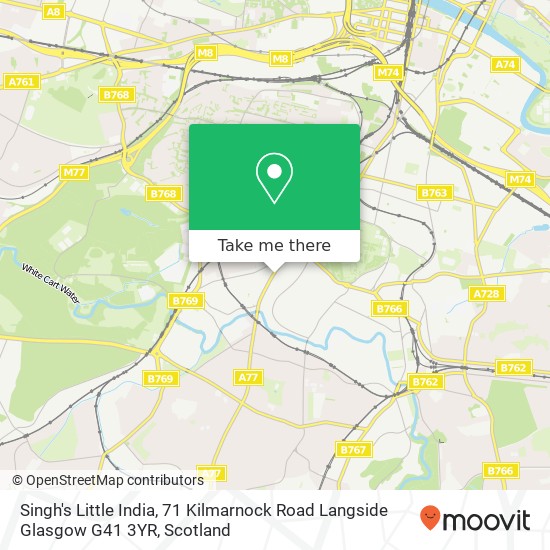 Singh's Little India, 71 Kilmarnock Road Langside Glasgow G41 3YR map
