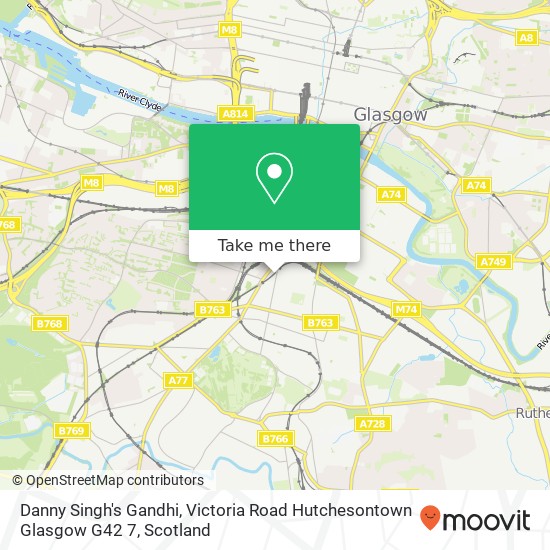 Danny Singh's Gandhi, Victoria Road Hutchesontown Glasgow G42 7 map