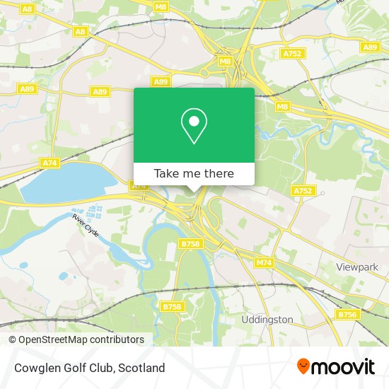 Cowglen Golf Club map