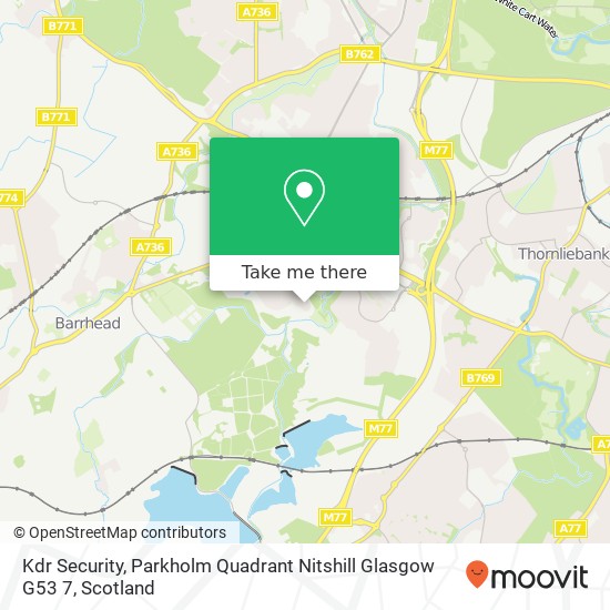 Kdr Security, Parkholm Quadrant Nitshill Glasgow G53 7 map