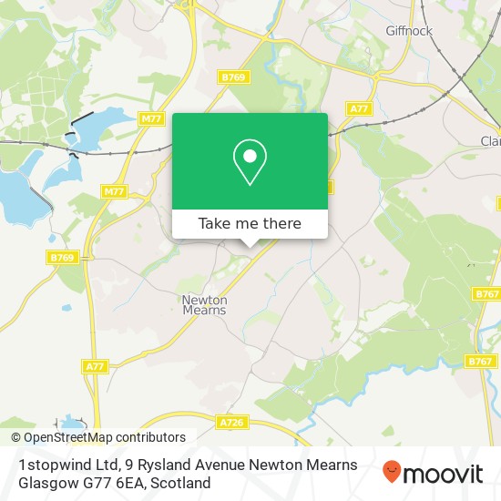 1stopwind Ltd, 9 Rysland Avenue Newton Mearns Glasgow G77 6EA map