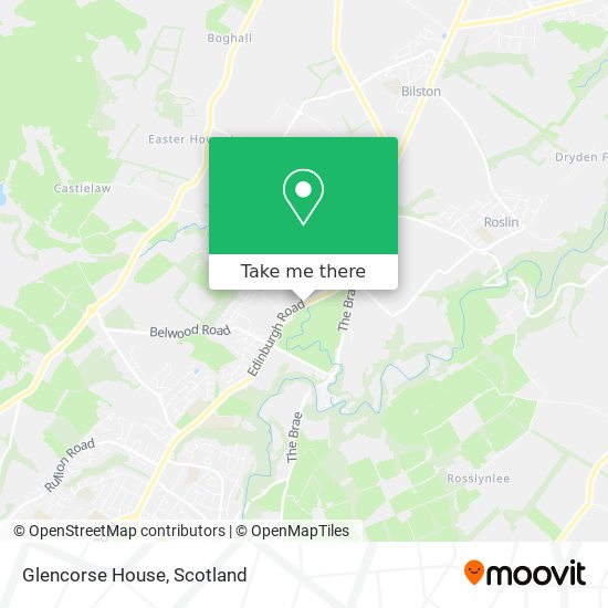 Glencorse House map