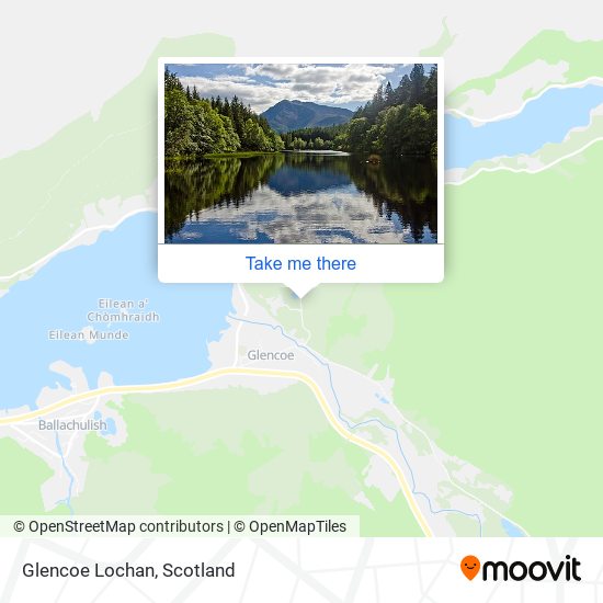 Glencoe Lochan map