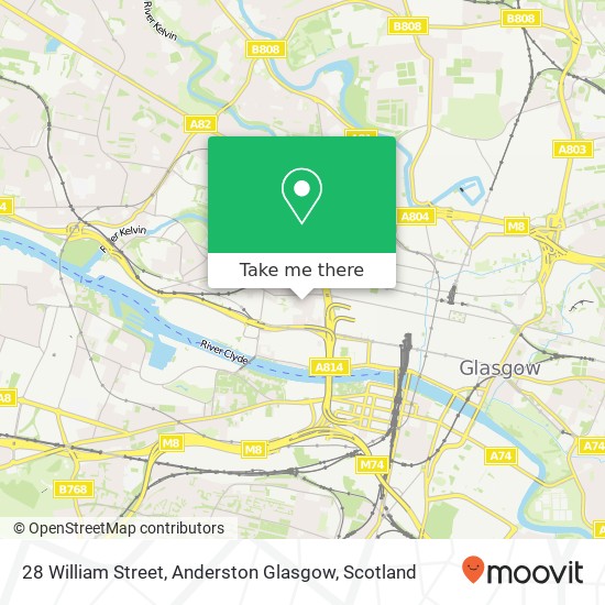 28 William Street, Anderston Glasgow map