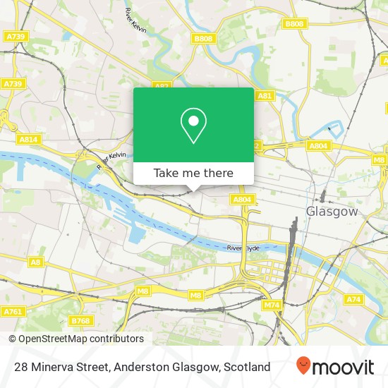 28 Minerva Street, Anderston Glasgow map