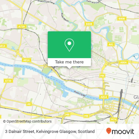 3 Dalnair Street, Kelvingrove Glasgow map