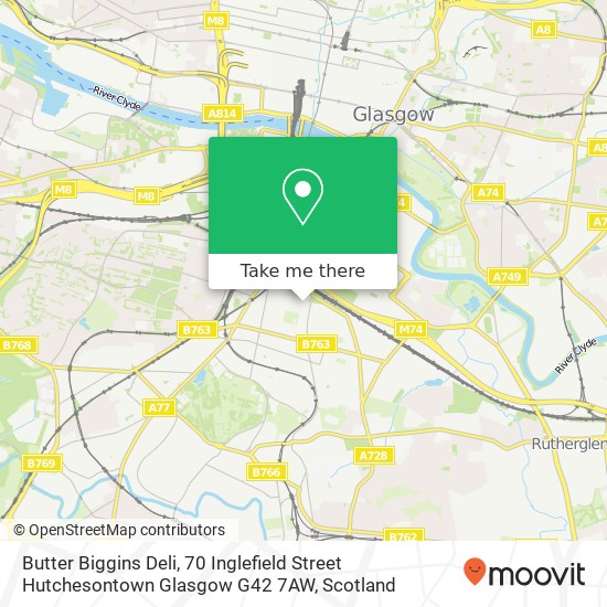 Butter Biggins Deli, 70 Inglefield Street Hutchesontown Glasgow G42 7AW map