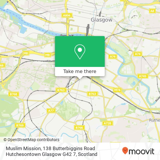 Muslim Mission, 138 Butterbiggins Road Hutchesontown Glasgow G42 7 map