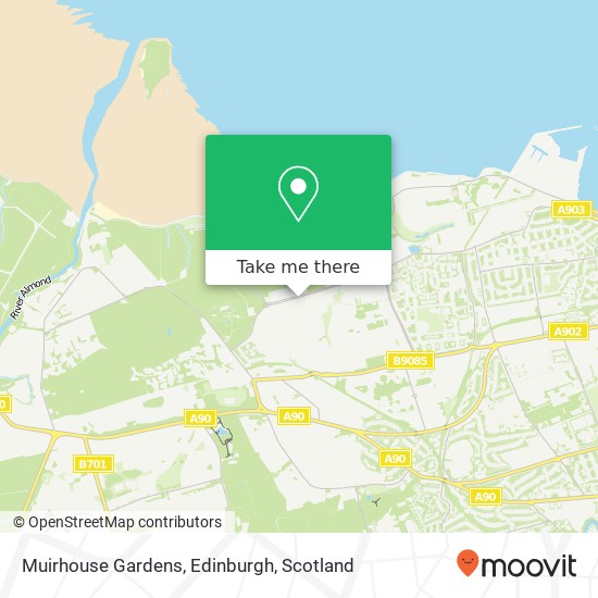 Muirhouse Gardens, Edinburgh map