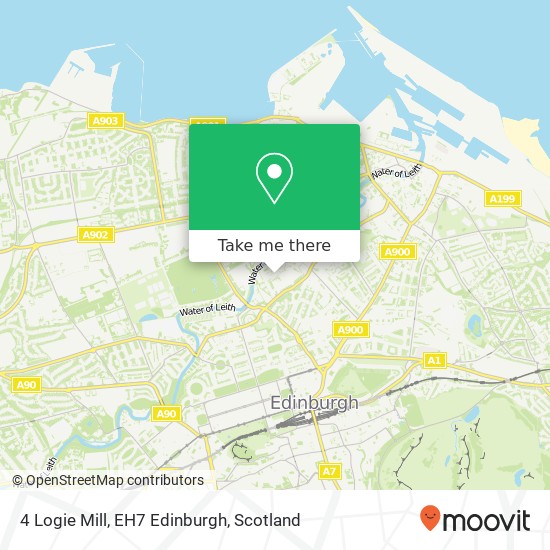 4 Logie Mill, EH7 Edinburgh map