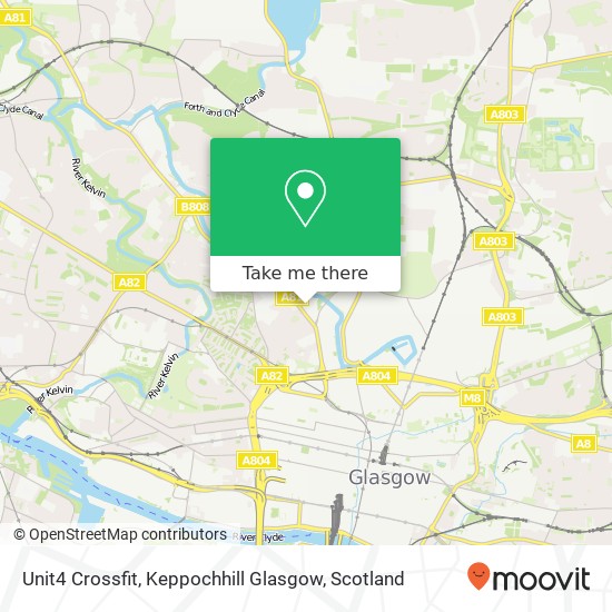 Unit4 Crossfit, Keppochhill Glasgow map