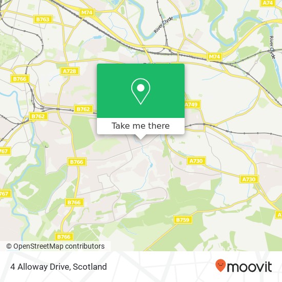 4 Alloway Drive, Rutherglen Glasgow map