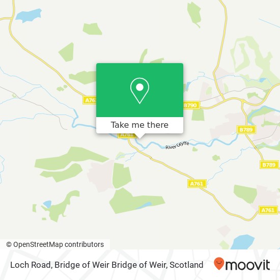Loch Road, Bridge of Weir Bridge of Weir map