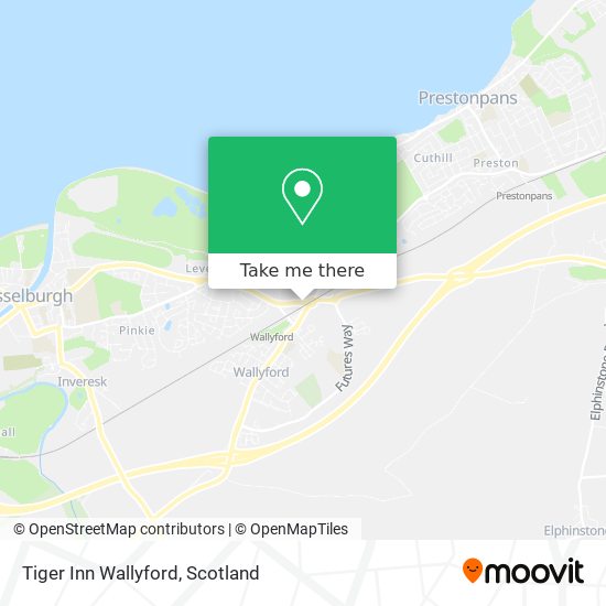 Tiger Inn Wallyford map