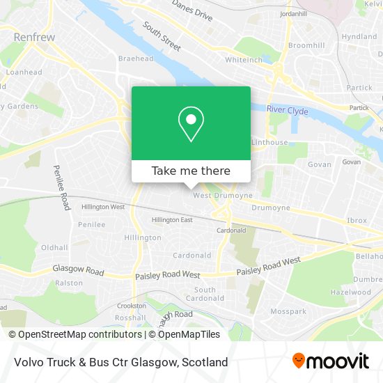 Volvo Truck & Bus Ctr Glasgow map