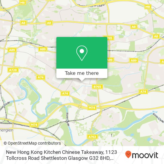 New Hong Kong Kitchen Chinese Takeaway, 1123 Tollcross Road Shettleston Glasgow G32 8HD map