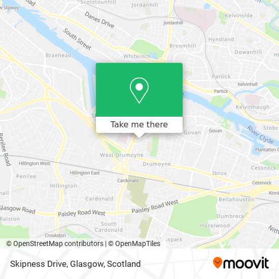 Skipness Drive, Glasgow map