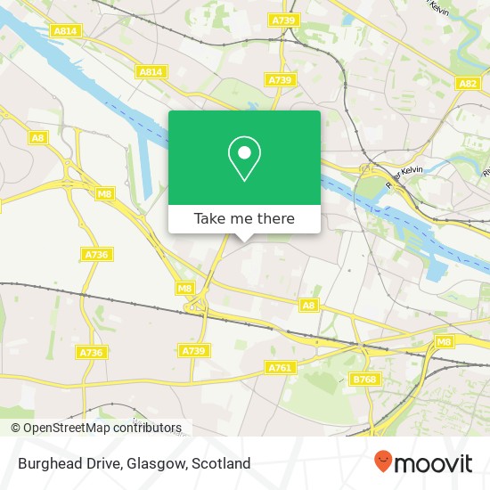 Burghead Drive, Glasgow map