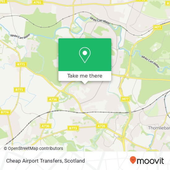 Cheap Airport Transfers map