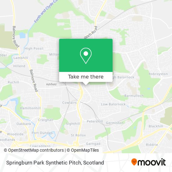 Springburn Park Synthetic Pitch map