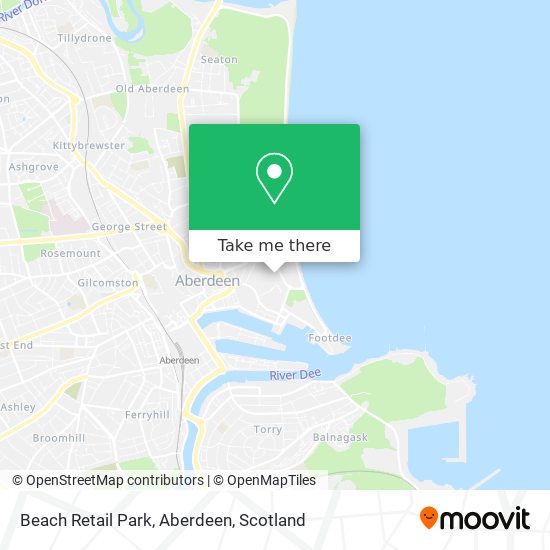 Beach Retail Park, Aberdeen map