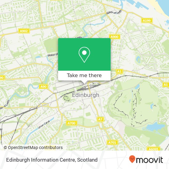 Edinburgh Information Centre map