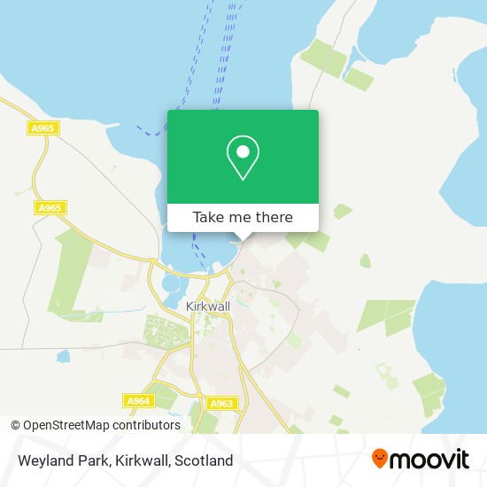 Weyland Park, Kirkwall map