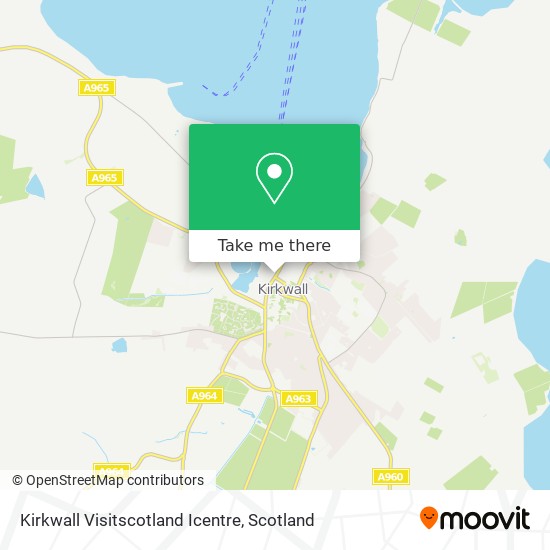 Kirkwall Visitscotland Icentre map