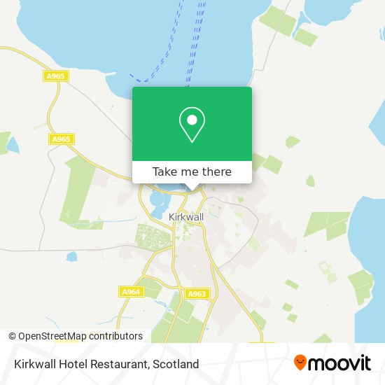 Kirkwall Hotel Restaurant map
