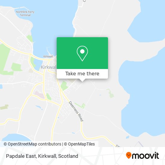 Papdale East, Kirkwall map