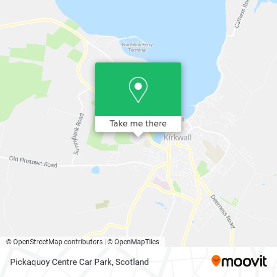 Pickaquoy Centre Car Park map