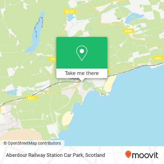 Aberdour Railway Station Car Park map