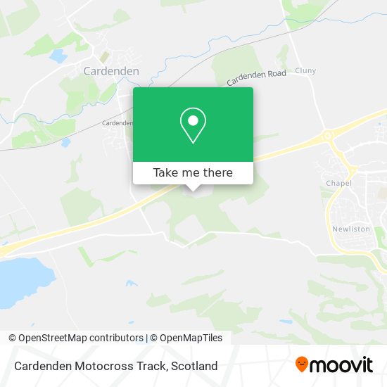 Cardenden Motocross Track map
