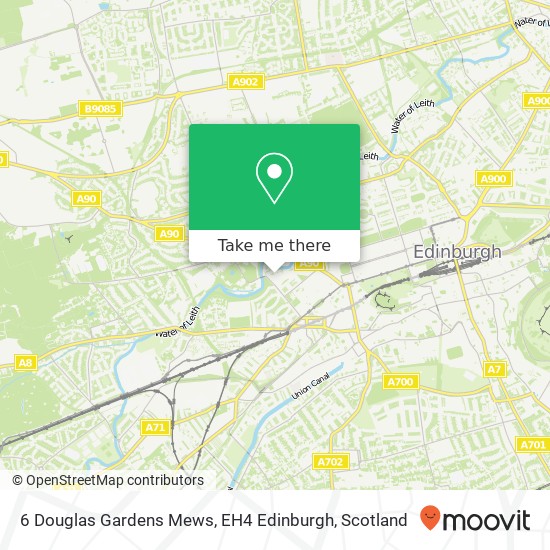 6 Douglas Gardens Mews, EH4 Edinburgh map