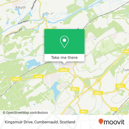 Kingsmuir Drive, Cumbernauld map