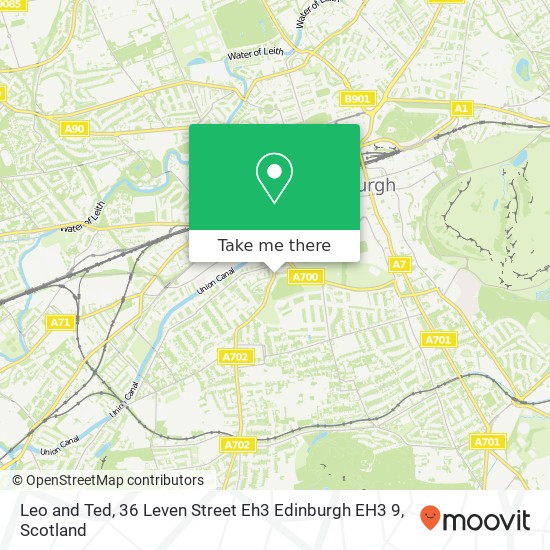 Leo and Ted, 36 Leven Street Eh3 Edinburgh EH3 9 map
