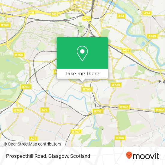 Prospecthill Road, Glasgow map
