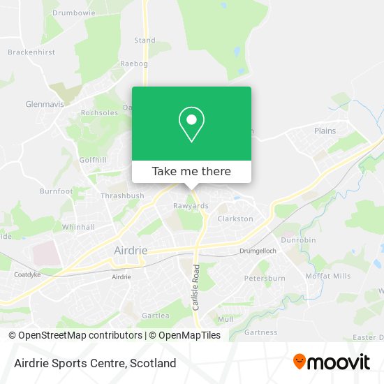 Airdrie Sports Centre map