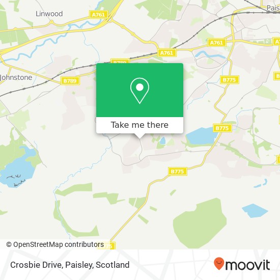 Crosbie Drive, Paisley map