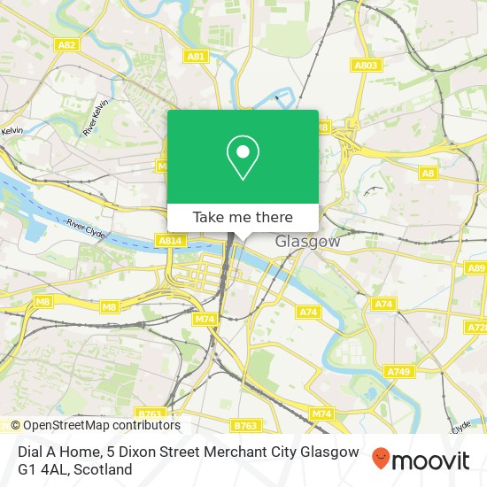 Dial A Home, 5 Dixon Street Merchant City Glasgow G1 4AL map