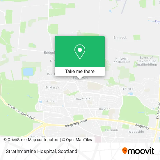 Strathmartine Hospital map