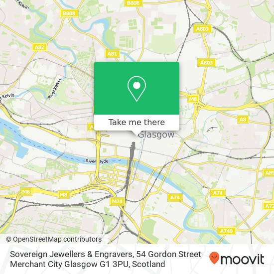 Sovereign Jewellers & Engravers, 54 Gordon Street Merchant City Glasgow G1 3PU map