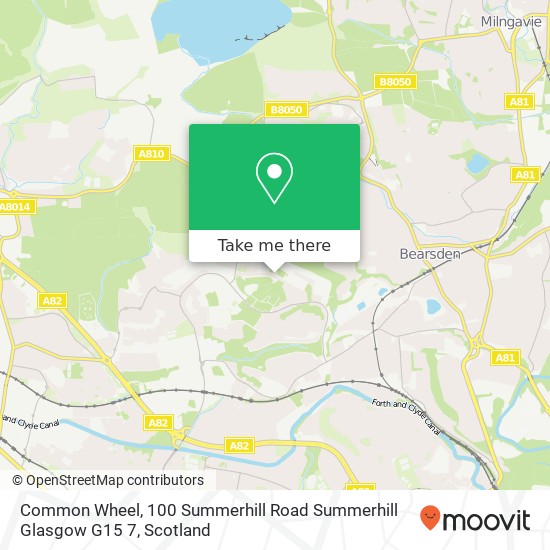 Common Wheel, 100 Summerhill Road Summerhill Glasgow G15 7 map